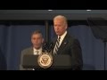 Vice President Joe Biden and Secretary of Education Arne Duncan speak in Norfolk