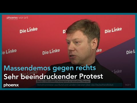 Pressekonferenz der Linken zu aktuellen Themen mit  ...