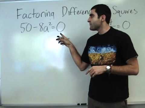 yaymath - Join us as we learn how to factor difference of squares polynomials, including solving. Can you see anything that passes across the screen...? YAY MATH! Visi...