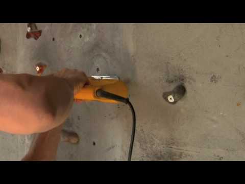 how to fasten climbing holds