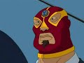 Jackie goes after the Ox Talisman in Mexico and finds it attached to the mask of Mexican wrestler El Toro Fuerte. 
