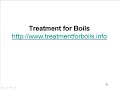 How Boils can be treated?