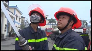 TP Uông Bí: Diễn tập phương án chữa cháy và cứu nạn, cứu hộ năm 2017