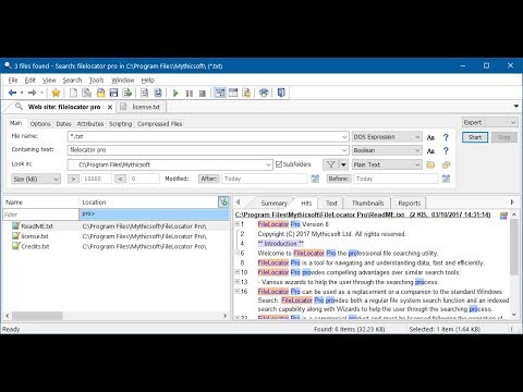 Introduction to FileLocator Pro