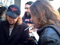 Adrian Smith paseando por las Ramblas