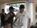 VIDEO - Visita do Robinho no CT