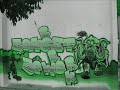 Graff in a skate park in Badalona