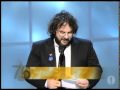 Peter Jackson winning an Oscar® for The Lord of the Rings: The Return of the King