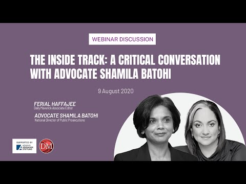 Webinar: The Inside Track - A Critical Conversation with Advocate Shamila Batohi