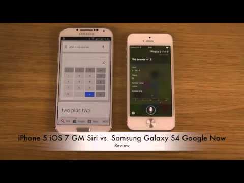 iPhone 5 iOS 7 GM Siri vs. Samsung Galaxy S4 Google Now - Review
