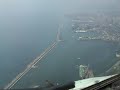 MD80 crossing Alps and landing at Genova (Italy)