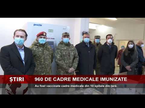100 de cadre medicale, imunizate astăzi la Spitalul Universitar