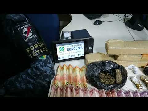 Polícia Militar prende casal que abastecia drogas em Boca de Fumo com quase 3,5 Kg de Maconha