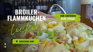 Watzke Flammkuchen mit marinierter Hähnchenbrust