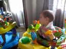 Savannah likes her exersaucer