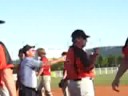 EK softbal Denemarken Bench Clearing EK softbal Denemarken Bench Clearing