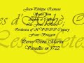 Jean-Philippe Rameau Suites from Acante et Cephise,Les Fetes d'Hebè