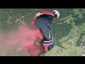 BASE jump from a helicopter - Wing suits in Austria