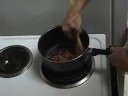 a basic sausage gravy for sourdough biscuits:
1/2 lb. pork sausage
3 tablespoons flour
2 cups milk
pepper and salt to taste