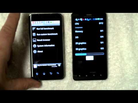 T-Mobile LG G2x vs Motorola Droid X Quadrant scores