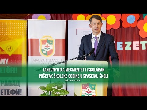 Dr. Pásztor Bálint beszéde Óbecsén a 2025/2026-os tanévnyitón-cover