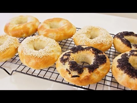 bagels - Fresh home made bagels are so tasty. Today I show how to make delicious bagels at home with my simple recipe. Give it a go! Check out my channel -- http://ww...