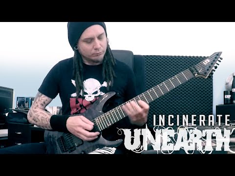 Unearth - Incinerate - Solo Playthrough - Sweep Picking - ESP/LTD BUZ-7