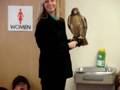 Flying Red Tail in Classroom