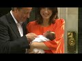 The Cameron's show off new baby to media