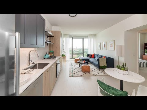 A sunny 1-bedroom model at the new Landmark West Loop A sunny 1-bedroom model at the new Landmark West Loop