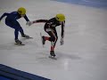 Short Track world cup 500m Salt Lake city, -ERUPTION!