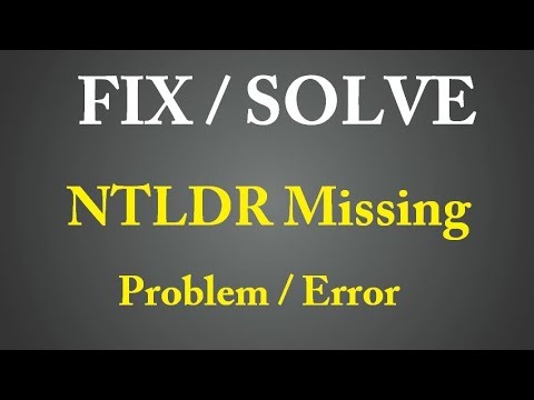 how to troubleshoot ntldr missing error message