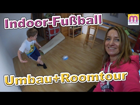 Indoor Fußball | Roomtour und Kinderzimmer Umbau | Vlog #38 marieland
