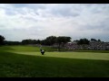 Tiger Woods putt on 7 at Hazeltine Thursday 09'