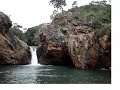 Palhaço cacareco na cachoeira Palhaço cacareco na cachoeira