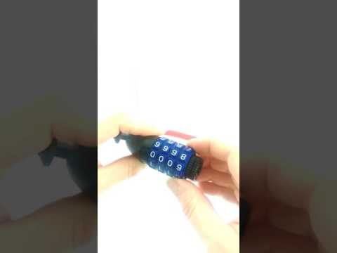 Fahrrad Kinderschloss Zahlenschloss wie geht das mit dem Code?