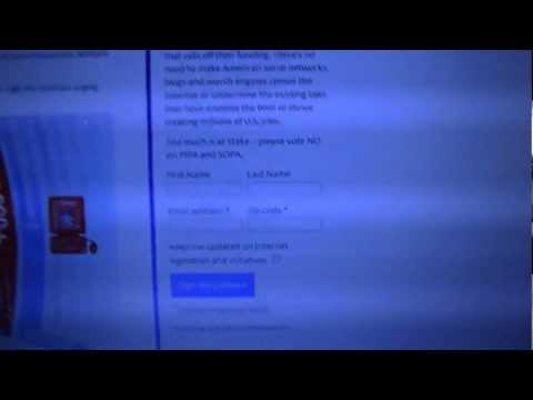 google sopa - Wikipedia: http://en.wikipedia.org/wiki/Wikipedia:SOPA_initiative/Learn_more Google: https://www.google.com/landing/takeaction/ Currently it's 12:20am and th...