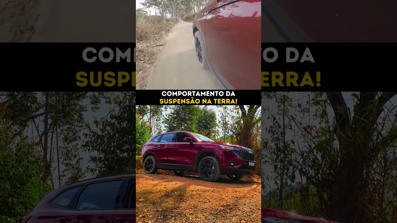 Câmera na roda para ver o comportamento da suspensão do GWM Haval H6 na estrada de terra!!!