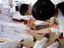 白衣のいたずら？　素足に・・・・・・　　　　鍼灸