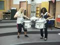 Jayna and Kaylynn playning drums .MOV
