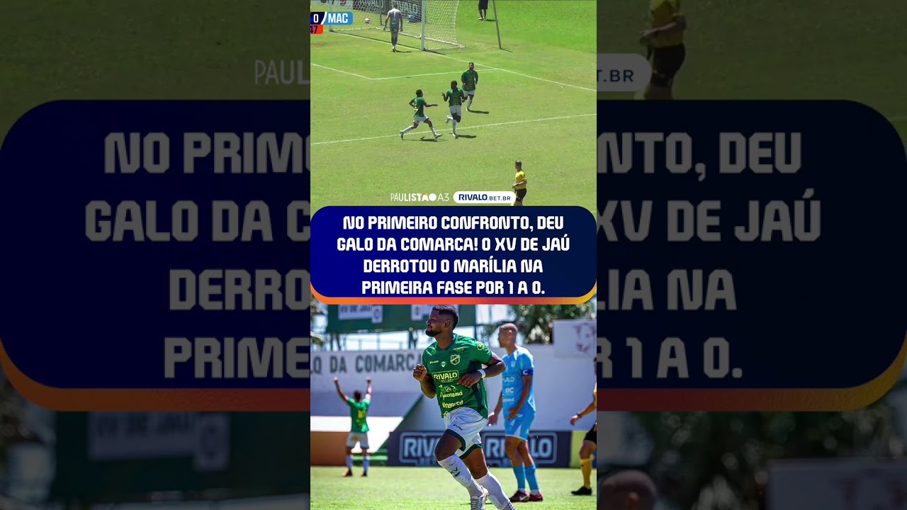 VAI TER REPLAY OU REVANCHE? 🤔O XV de Jaú venceu o Marília no primeiro encontro. #PaulistãoA3Rivalo.