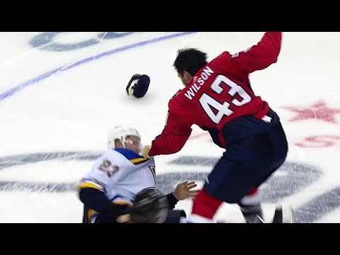Video: Wilson shatters Thomas with hit then drops gloves with Jaskin