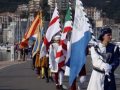 Cerimonia per il posizionamento statua di Santa Caterina da Siena, patrona della città, all'ingresso del porto Marina di Varazze