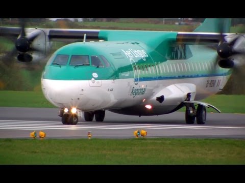 Aer Lingus ATR 72 Departs For Birmingham