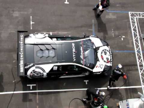 Ricardo Zonta Lamborghini FIA GT1 SPA 2010 PIT STOP DRIVER CHANGE