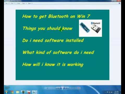 how to on bluetooth in windows 7