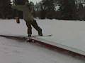 Jordan Huffman snowboarding at brighton