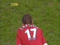 henrik larsson scores his first goal for man utd against aston villa in the fa cup.