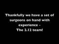 Intro for 2.12 Robotic Surgery Final Presentation