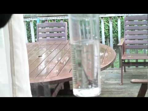 how to read a rain gauge in mm